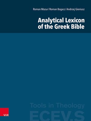cover image of Analytical Lexicon of the Greek Bible